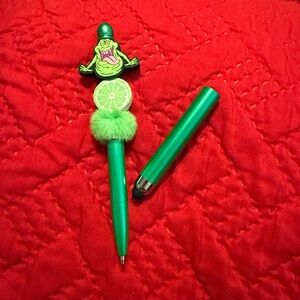 Green Cartoon Character Pen/Stylus Set